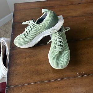 Green Knit Sneakers
